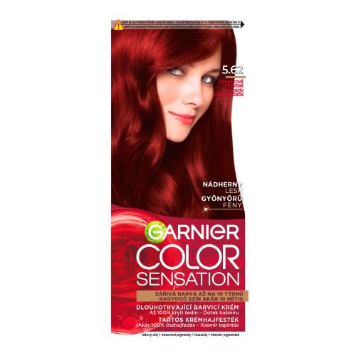 Garnier Color Sensation 40 ml permanentní barva na vlasy pro ženy 5,62 Intense Precious Garnet