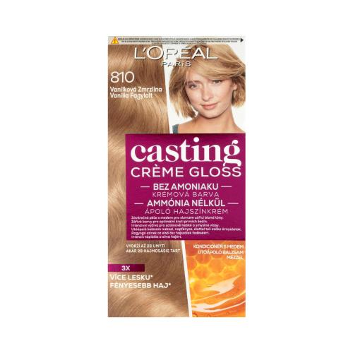 L'Oréal Paris Casting Creme Gloss 48 ml barva na vlasy pro ženy 810 Vanilla Icecream