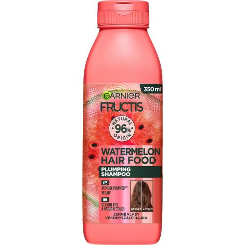 Garnier Fructis Hair Food Watermelon Plumping Shampoo 350 ml šampon pro jemné vlasy bez objemu pro ženy