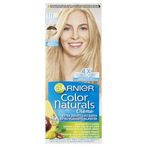 Garnier Color Naturals Créme 40 ml permanentní zářivá barva na vlasy pro ženy 111 Extra Light Natural Ash Blond