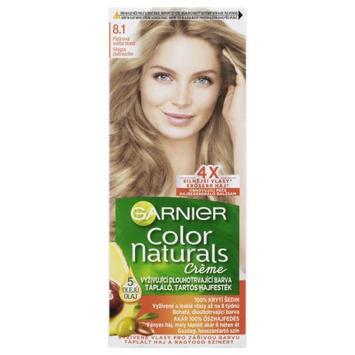Garnier Color Naturals Créme 40 ml permanentní zářivá barva na vlasy pro ženy 8,1 Natural Light Ash Blond