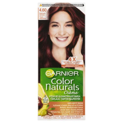 Garnier Color Naturals Créme 40 ml permanentní zářivá barva na vlasy pro ženy 460 Fiery Black Red