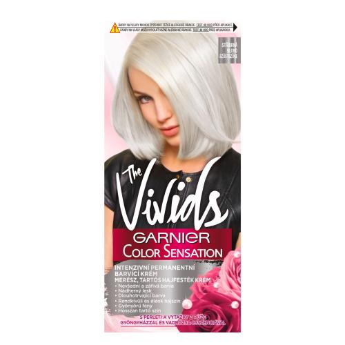 Garnier Color Sensation The Vivids 40 ml intenzivní permanentní barva na vlasy pro ženy Silver Blond