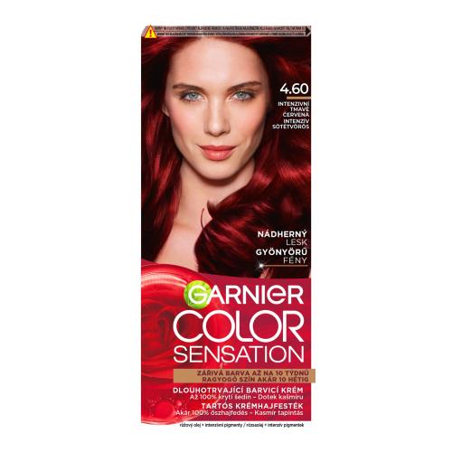 Garnier Color Sensation 40 ml permanentní barva na vlasy pro ženy 4,60 Intense Dark Red