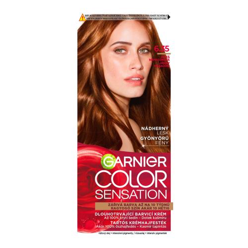 Garnier Color Sensation Permanentní barva na vlasy 6.35 zlatá mahagonová, 60+40+10ml