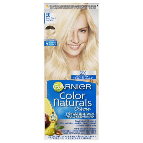 Garnier Color Naturals Créme 40 ml permanentní zářivá barva na vlasy pro ženy E0 Super Blonde