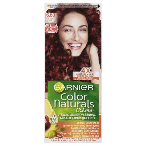 Garnier Color Naturals Créme 40 ml permanentní zářivá barva na vlasy pro ženy 660 Fiery Pure Red
