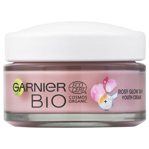 Garnier Bio Rosy Glow denní krém 3 v 1 50 ml