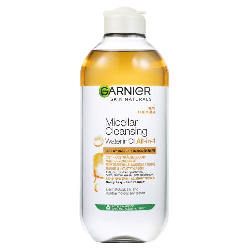 Garnier Skin Naturals Two-Phase Micellar Water All In One 400 ml čisticí a zklidňující micelární voda pro ženy