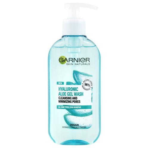 Garnier Skin Naturals Hyaluronic Aloe Gel Wash 200 ml čisticí a hydratační gel pro ženy