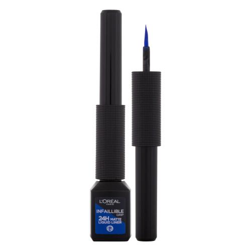 L'Oréal Paris Infaillible Grip 24H Matte Liquid Liner 3 ml matné tekuté oční stíny pro ženy 02 Blue