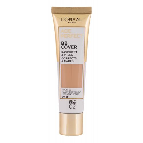 L'Oréal Paris Age Perfect BB Cover 30 ml hydratační a krycí bb krém pro ženy 02 Light Beige