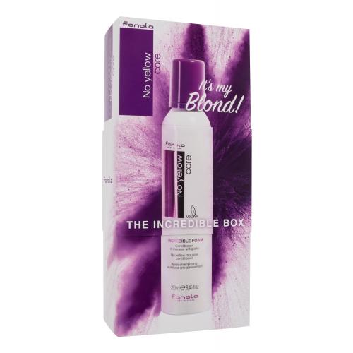 Fanola No Yellow Incredible Foam pěnový kondicionér neutralizující žluté tóny 250 ml