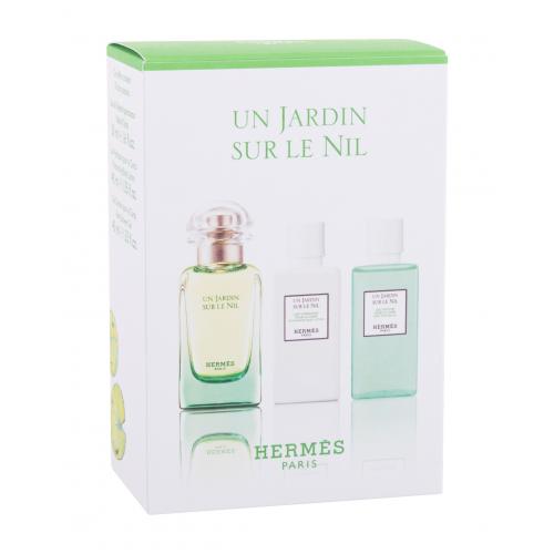 Hermes Un Jardin Sur Le Nil dárková kazeta unisex toaletní voda 50 ml + tělové mléko 40 ml + sprchový gel 40 ml