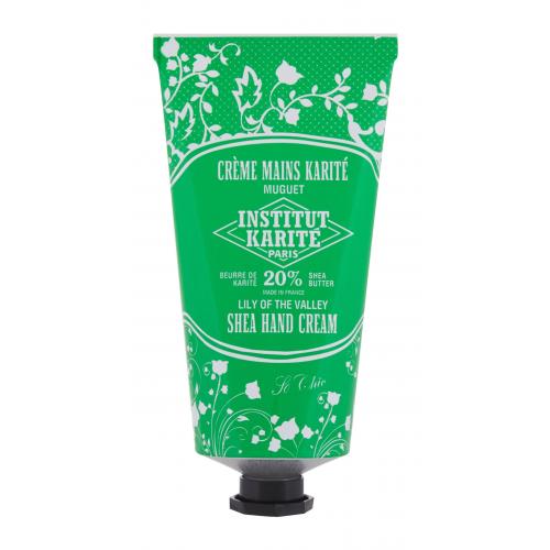 Institut Karité Paris Lily Of The Valley So Chic výživný krém na ruce s bambuckým máslem tube + box 75 ml