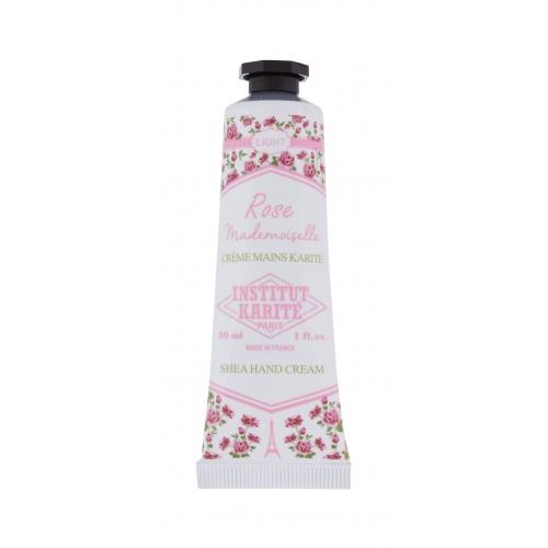 Institut Karité Light Hand Cream Rose Mademoiselle 30 ml krém na ruce pro ženy