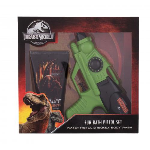 Universal Jurassic World dárková kazeta pro děti sprchový gel Jurassic World 150 ml + vodní pistole