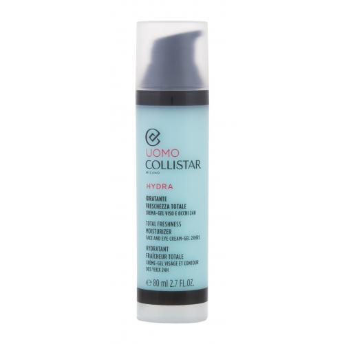 Collistar Uomo Total Freshness Moisturizer Face and Eye Cream-Gel 80 ml lehký hydratační gel-krém na obličej a oční okolí pro muže