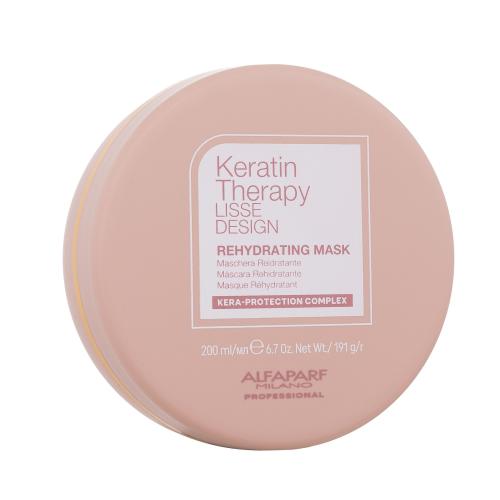ALFAPARF MILANO Keratin Therapy Lisse Design Rehydrating 200 ml hydratační maska na vlasy pro ženy