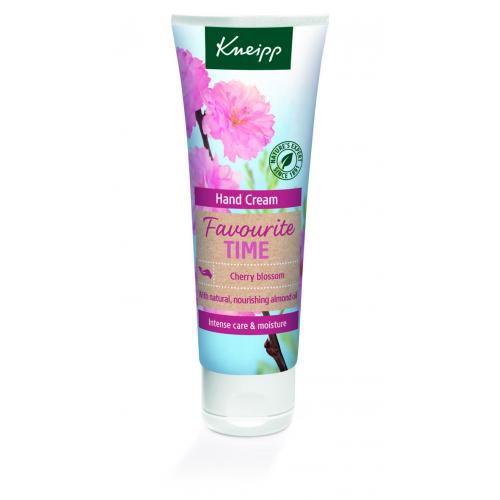 Kneipp Favourite Time Hand Cream Cherry Blossom 75 ml vyživující krém na ruce s vůní sakurových květů pro ženy