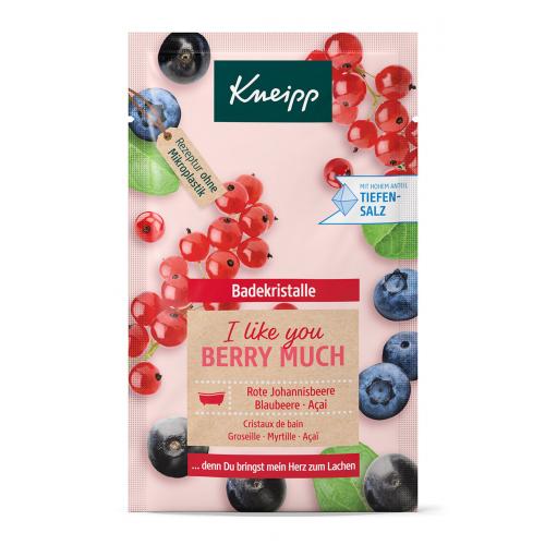 Kneipp Mineral Bath Salt I Like You Berry Much Redcurrant, Blueberry & Acai 60 g relaxační koupelová sůl unisex