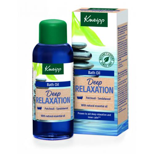 Kneipp Deep Relaxation Bath Oil Patchouli & Sandalwood 100 ml uvolňující olej do koupele unisex