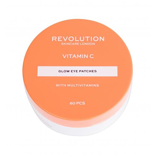 Revolution Skincare Vitamin C With Multivitamins hydrogelová maska na oční okolí pro rozjasnění a hydrataci 60 ks
