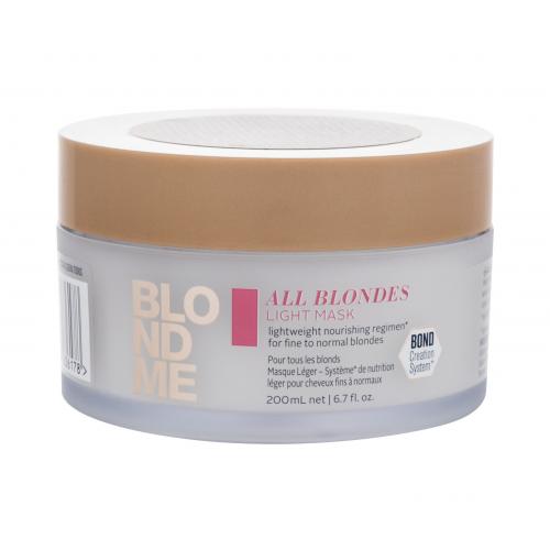 Schwarzkopf Professional Blond Me All Blondes Light Mask 200 ml regenerační maska pro blond vlasy pro ženy
