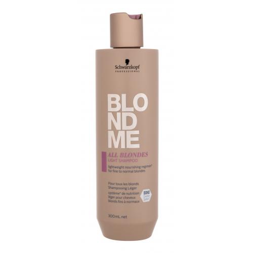 Schwarzkopf Professional Blond Me All Blondes Light 300 ml vyživující šampon pro jemné a normální blond vlasy pro ženy