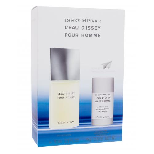 Issey Miyake L´Eau D´Issey Pour Homme dárková kazeta pro muže toaletní voda 75 ml + deostick 75 ml