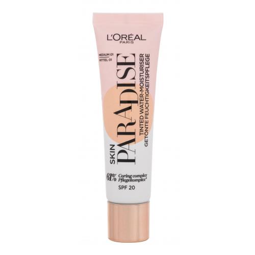 L’Oréal Paris Wake Up & Glow Skin Paradise tónující hydratační krém odstín Medium 01 30 ml