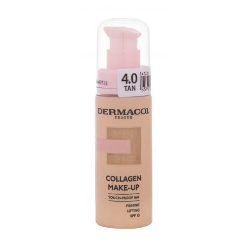 Dermacol Collagen Make-up SPF10 20 ml rozjasňující a hydratační make-up pro ženy Tan 4.0