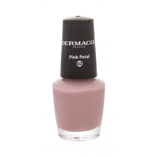Dermacol Mini lak na nehty odstín 02 Pink Petal 5 ml