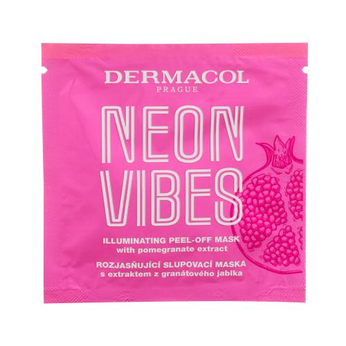 Dermacol Neon Vibes Illuminating Peel-Off Mask 8 ml rozjasňující pleťová maska pro ženy