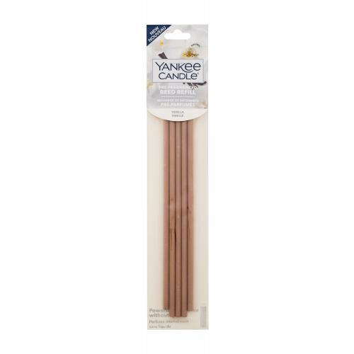 Yankee Candle Vanilla Pre-Fragranced Reed Refill 5 ks náhradní vonné tyčinky do difuzéru unisex