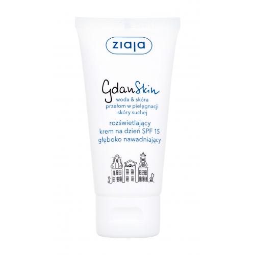 Ziaja GdanSkin Day Cream SPF15 50 ml denní pleťový krém pro ženy poškozená krabička na suchou pleť; na rozjasnění pleti; na dehydratovanou pleť