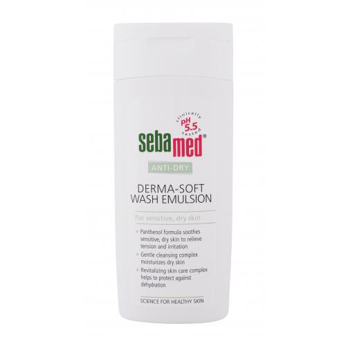 SebaMed Anti-Dry Derma-Soft Wash Emulsion 200 ml mycí emulze na tělo i obličej pro ženy