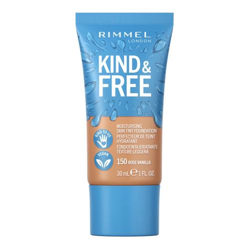 Rimmel London Kind & Free Skin Tint Foundation 30 ml hydratační make-up pro ženy 150 Rose Vanilla