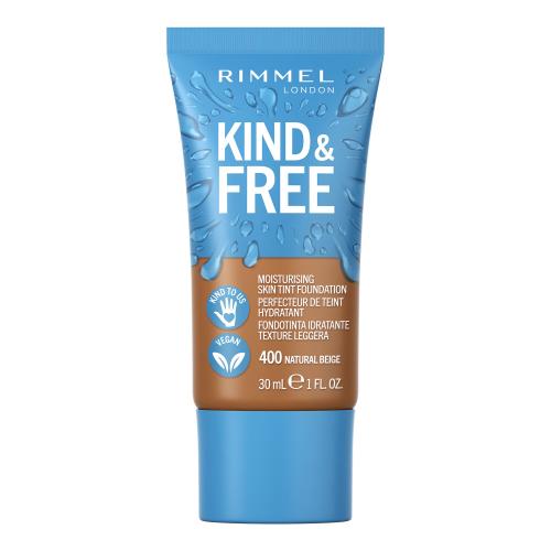 Rimmel London Kind & Free Skin Tint Foundation 30 ml hydratační make-up pro ženy 400 Natural Beige