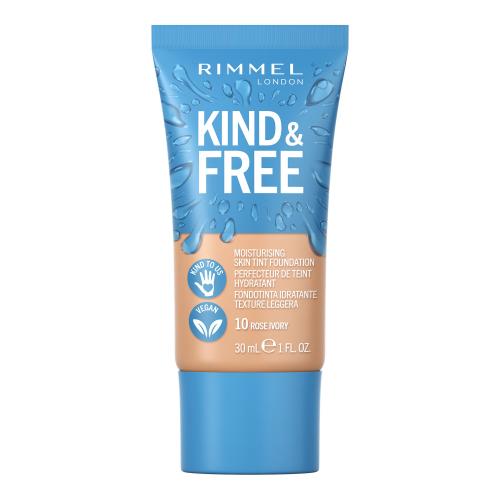 Rimmel London Kind & Free Skin Tint Foundation 30 ml hydratační make-up pro ženy 10 Rose Ivory