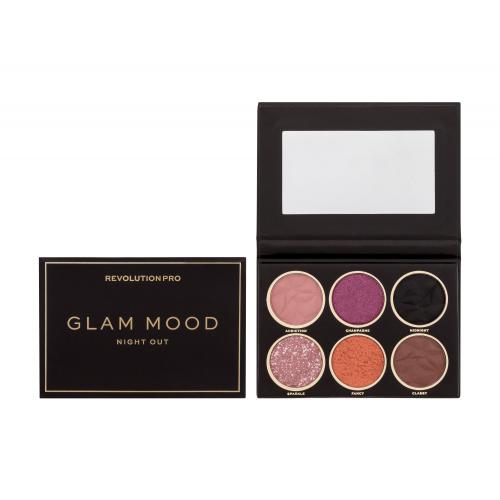Revolution PRO Glam Mood paletka očních stínů odstín Night Out 12 g