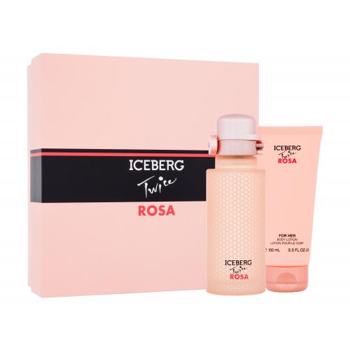 Iceberg Twice Rosa dárková kazeta pro ženy toaletní voda 125 ml + tělové mléko 100 ml