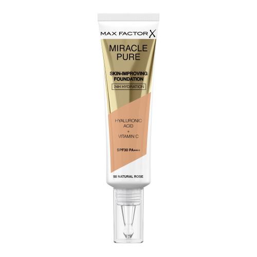 Max Factor Miracle Pure Skin-Improving Foundation SPF30 30 ml pečující hydratační make-up pro ženy 50 Natural Rose