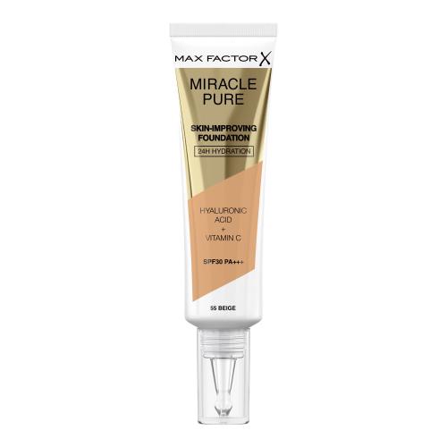 Max Factor Miracle Pure Skin-Improving Foundation SPF30 30 ml pečující hydratační make-up pro ženy 55 Beige