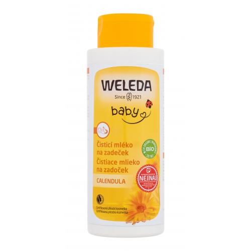Weleda Baby and Child čisticí mléko na každodenní péči o zadeček s pumpičkou 400 ml