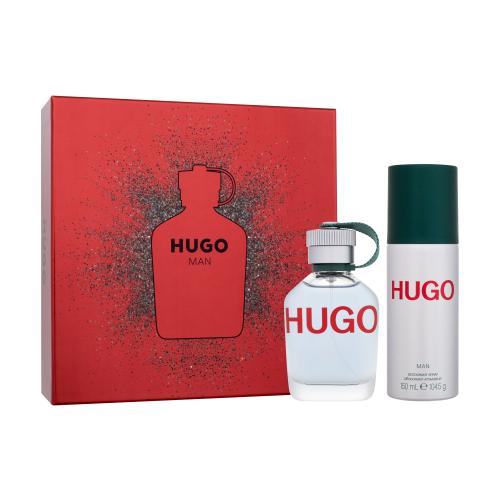 HUGO BOSS Hugo Man dárková kazeta pro muže toaletní voda 75 ml + deodorant 150 ml