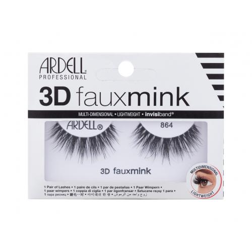 Ardell 3D Faux Mink 864 1 ks vícevrstvé umělé řasy pro ženy Black