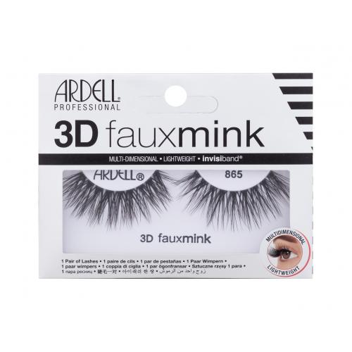 Ardell 3D Faux Mink 865 1 ks vícevrstvé umělé řasy pro ženy Black