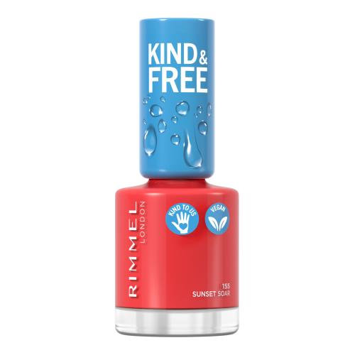 Rimmel London Kind & Free 8 ml lak na nehty pro ženy 155 Sunset Soar