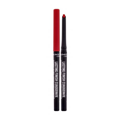 Rimmel London Lasting Finish Exaggerate 0,35 g dlouhotrvající tužka na rty pro ženy 024 Red Diva